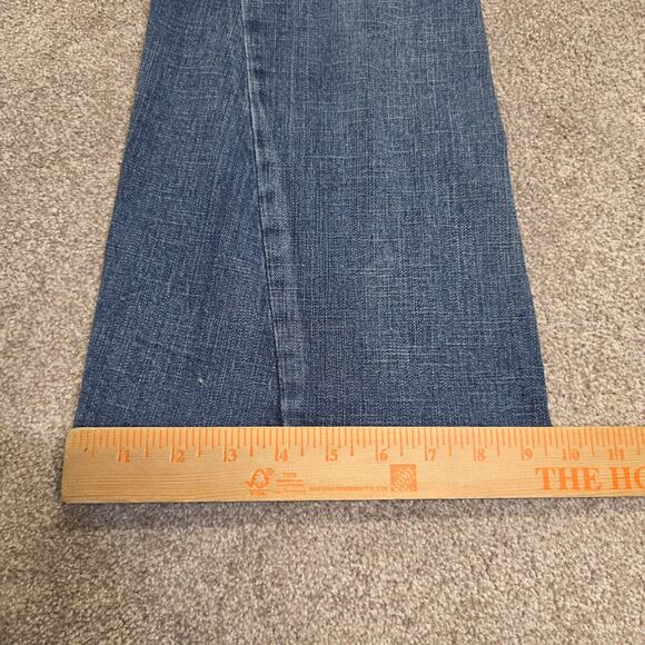 Y2K vtg Embellished boho western Revolution Distressed Flare jeans sz 11 - Picture 3 of 15